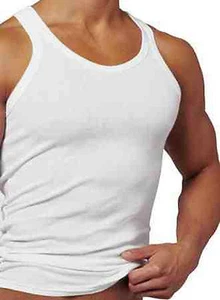 3, Chaleco para hombre 100 % algodón, blanco, colores y malla chaleco talla grande pequeño - 5XL - Imagen 1 de 4