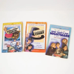Lot 3 Mysteries Calendar Club Mystery Books child kids Cupid Thanksgiving Cupid - Picture 1 of 15