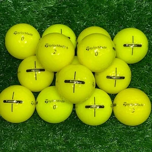 36 Yellow TaylorMade Distance+ Plus 4A Golf Balls AAAA - Picture 1 of 2