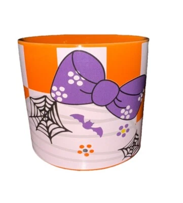 Temp-tations 14 oz. Ceramic Mug  Halloween Orange Bats Spiderwebs Spooky - Image 1 of 4