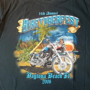 Daytona Beach Biketoberfest Bike Week schwarz Grafikdruck T-Shirt 2006 Herren L - Bild 1 von 6