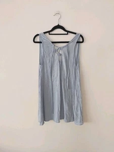 Rip Curl Light Blue Mini Dress Size 10 Surf Cute Summer - Picture 1 of 9