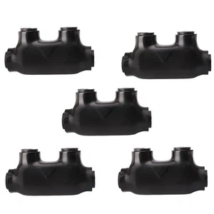 5 Pcs Insulated in-line Splice Connector Wire Connectors 2-14 AWG, Black  - Picture 1 of 5