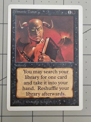 MTG ⭐ Unlimited ⭐ Demonic Tutor ⭐ Vintage Legacy ⭐ NM - Image 1 of 2