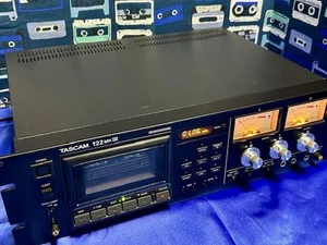 TASCAM 122MK3 3-Head Professional Cassette Deck Direct Drive Tested Japan GS03 - Imagen 1 de 10
