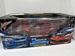 Muscle Machines 1:18 SSTuner 02 Acura RSX Red Too Fast Diecast Car - Picture 1 of 11