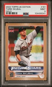2022 Topps UK Edition Tarik Skubal Gold 19/25 PSA 9 - Picture 1 of 2