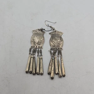 Vintage Alapaca Dangle Earrings - Picture 1 of 2