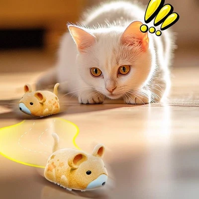Remote Control Cat Toy Rechargeable Moving Mouse Interactive Toys- X9Y7 - Image 1 of 4
