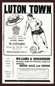 Luton Town v Watford 1968/69 Division 3 Postponed Match - Picture 1 of 1