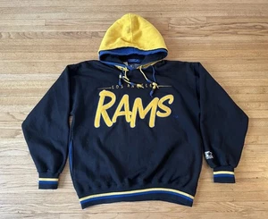 Los Angeles Rams Vintage 90’s Double Hood Starter Pullover Herren M EUC Rare NFL  - Bild 1 von 13