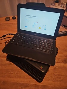 Lot of 6x Used Dell Chromebook 11 3180 Touchscreen – Mostly Functional – For Par - Afbeelding 1 van 8