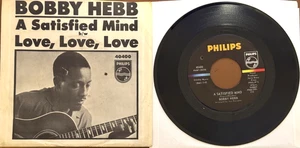 Bobby Hebb - A Satisfied Mind / Love, Love, Love - 7" RECORD - VG+/VG+ - Bild 1 von 2