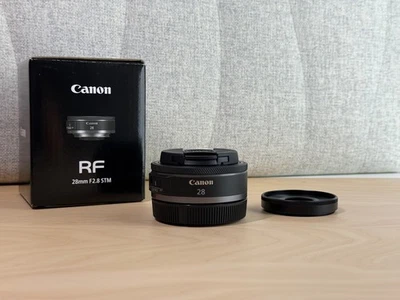 Canon RF 28mm F/2.8 STM Wide-Angle Prime Lens w/ Lens Hood | MINT USED ONCE - Image 1 of 4