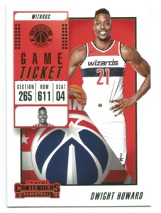 2018-19 Panini Contenders Dwight Howard Emerald Green Base #89 WIZARDS - Picture 1 of 1