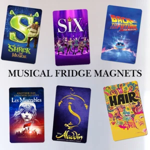 Musical Theatre Fridge Magnet West End Any Musicals Gift Musical Theatre Merch - Picture 1 of 5
