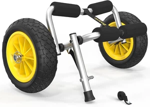 KAYAK ROLLTRAILER faltbar Aluminium Trolley Wagen Kanus Paddel Board Boot - Bild 1 von 9