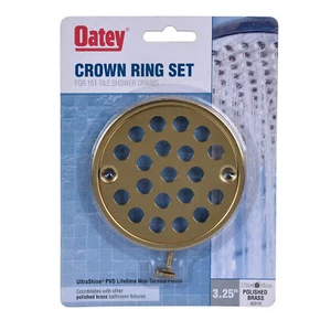 Oatey Crown Ring Set- Ultrashine® PVD Polished Brass, 42010 - Picture 1 of 1