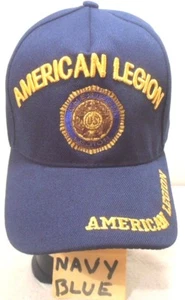AMERIKANISCHE LEGION MILITÄRKAPPE AMERIKANISCHE LEGION MÜTZE MARINEBLAU MIT ABZEICHEN - Bild 1 von 3