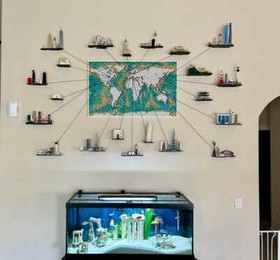 Upgraded Wall Mount for the Lego Architecture Skylines 21051 21034 21028 21057