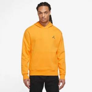 BNWT NIKE AIR JORDAN BULLS AJ JUMPMAN FLEECE FLIGHT HOODIE HOOD HOODY YELLOW JDN - Picture 1 of 21