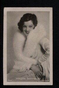 Magda Schneider Vintage Movie Film Star Photo Trading Card Ross