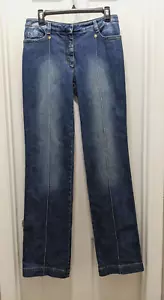 ROBERTO CAVALLI Mid-Rise Wide Leg Jeans Size L - Picture 1 of 4