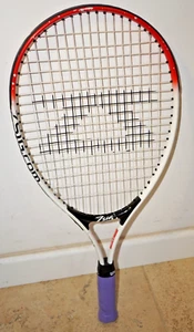 Racchetta Tennis Zsig LTA Junior 21 Pollici Rossa Bianca Bambini Usata Nuova Grip - Foto 1 di 11