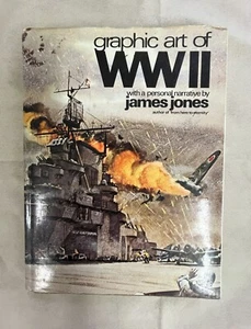 Grafik des Zweiten Weltkriegs von James Jones 1975 Erstausgabe - Bild 1 von 19