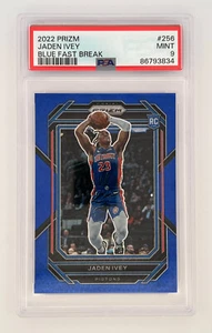 Panini Prizm Jaden Ivey #256 RC 2022-23 Rookie Blue Fast Break/150 PSA 9 - Imagen 1 de 2