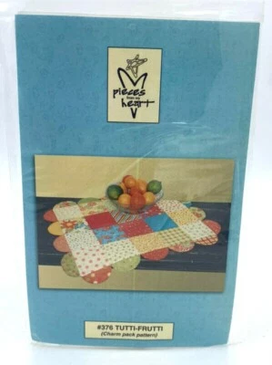 Pieces From My Heart Tutti Frutti Charm Pack Quilt Pattern Table Mat 376 - Image 1 of 2