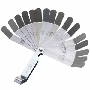 16-tlg Fühlerlehre Abstandslehre Blattlehre Ventillehre Fühllehre 0,127-0,508mm - Bild 1 von 6