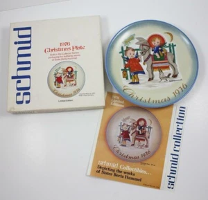 Vintage 1976 Christmas Plate - Berta Hummel - Schmid "Sacred Journey" 002 - Picture 1 of 11