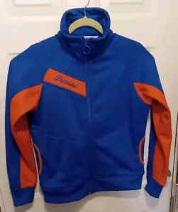 Florida Gators Columbia Fleece Jacket Womens Large Blue Orange Full Zip - Picture 1 of 5