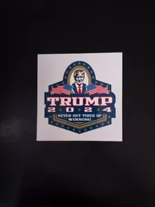 Donald Trump 2024 Aufkleber 4,5 x 4,5 - Bild 1 von 1