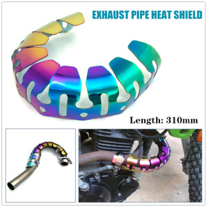Motorcycle Exhaust Muffler Pipe Heat Shield Colorful Protection Cover Universal