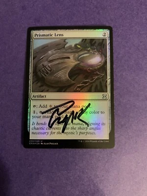 MTG Magic Prismatic Lens FOIL Signed Artist Proof X1 Eternal Masters Pollack - Image 1 of 2