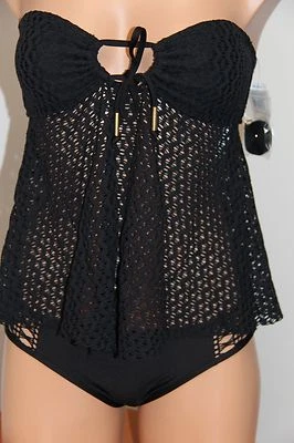 Nuevo Traje de Baño Ella Moss Bikini Conjunto de 2 Piezas Talla S Tankini Top Foto 1 de 4