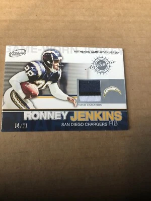 2002 Atomic Game Worn Jersey Patches #88 Ronney Jenkins 14/21 - Image 1 of 2