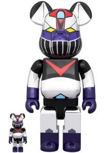 BE@RBRICK Great Mazinger Plated Ver. 100% & 400%  Bearbrick Figure Medicom Toy - Picture 1 of 4