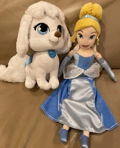Disney Store Princess Palace Pets KÜRBIS 11 "Welpe Plüsch & 20" Aschenputtel Puppe - Bild 1 von 11