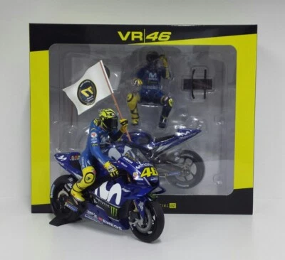 MINICHAMPS Rote 1/12 Modell Moto Yamaha Gp Catalunya 2018 Mit Flieger Diecast - Bild 1 von 4