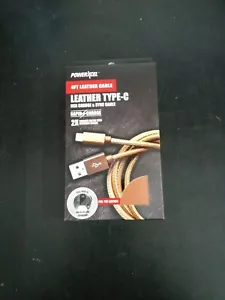 PowerXcel Leather Type C USB&SYNC Cable - Picture 1 of 3