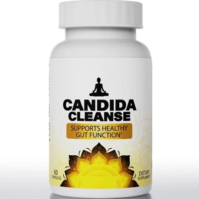 Candida Cleanse 60 Cápsulas - Soporte Intestinal y Colon, Hierbas Naturales para Intestinal Foto 1 de 4
