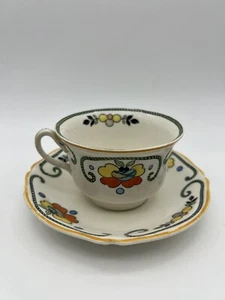 Vintage Woods Ware "Horton" A.2 7/4 Teacup and Saucer - Wood & Sons England - Picture 1 of 5