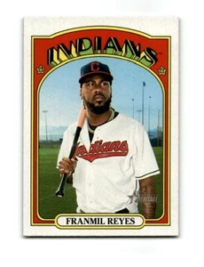 2021 Topps Heritage SP Franmil Reyes Baseball Card 441 Cleveland Indians - Picture 1 of 2
