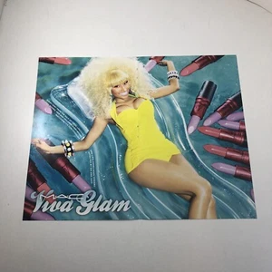 BOTAS RIZADAS MAC Cosmetics 2 piezas Broadway Playbill IMPRESIÓN ANUNCIO 2013 NICKI MINAJ - Imagen 1 de 6
