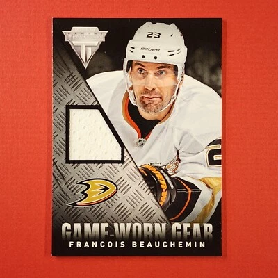 5-06-14 PWE-THICK 2013-14 titanium jersey card #gg-fb francois beauchemin (231) - Image 1 of 2