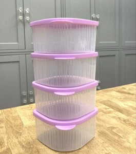 Tupperware Fresh 'N Cool Small Containers-Set of 4-NEW-SHIPPING INCLUDED - Picture 1 of 5