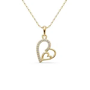 Romantischer Herz Anhänger Gelb-, Weiß-, Roségold in 8/14/18K PARGOLD - Bild 1 von 22